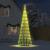 Con de lumină brad de Crăciun, 1028 LED-uri, alb cald, 403 cm GartenMobel Dekor