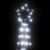 Instalație brad de Crăciun 363 LED-uri, alb rece, 182 cm GartenMobel Dekor