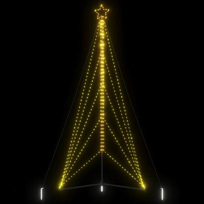 Instalație brad de Crăciun 615 LED-uri, alb cald, 404,5 cm GartenMobel Dekor