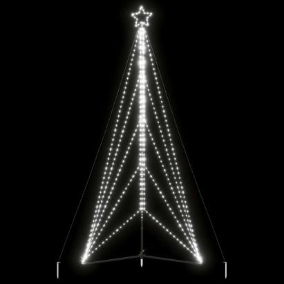 Instalație brad de Crăciun 615 LED-uri, alb rece, 404,5 cm GartenMobel Dekor