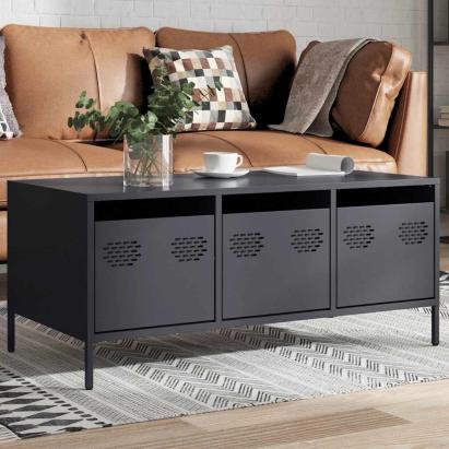 Măsuță de cafea antracit 101,5x50x43,5 cm, oțel laminat la rece GartenMobel Dekor