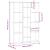 Separator cameră/Bibliotecă, Stejar artizanal 100x24x140 cm PAL GartenMobel Dekor