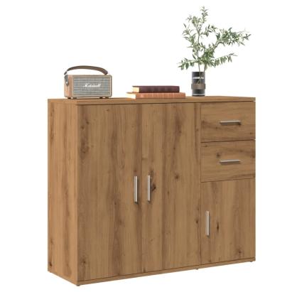 Dulap, stejar artizanal, 91x29,5x75 cm, lemn prelucrat GartenMobel Dekor