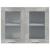 Dulap suspendat din sticlă gri beton 80x31x60 cm GartenMobel Dekor