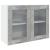 Dulap suspendat din sticlă gri beton 80x31x60 cm GartenMobel Dekor