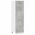 Dulap frigider, gri beton, 60 x 57 x 207 cm, lemn prelucrat GartenMobel Dekor
