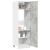 Dulap frigider, gri beton, 60 x 57 x 207 cm, lemn prelucrat GartenMobel Dekor