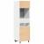 Dulap frigider, gri beton, 60 x 57 x 207 cm, lemn prelucrat GartenMobel Dekor