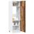 Dulap de frigider, Lemn vechi, 60x57x207 cm, lemn prelucrat GartenMobel Dekor