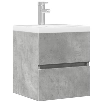 Dulap pentru chiuvetă, gri beton, 41x38,5x45 cm, PAL GartenMobel Dekor