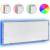 Oglindă de baie LED sonoma gri, 100x8,5x37 cm lemn prelucrat GartenMobel Dekor