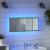 Oglindă de baie LED sonoma gri, 100x8,5x37 cm lemn prelucrat GartenMobel Dekor