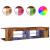 Dulap TV cu lumini LED lemn vechi 135x39x30 cm lemn prelucrat GartenMobel Dekor