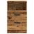 Noptiere, 2 buc, lemn învechit, 40x36x65 cm, lemn prelucrat GartenMobel Dekor