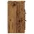 Noptiere, 2 buc, lemn învechit, 40x36x65 cm, lemn prelucrat GartenMobel Dekor