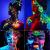 Vopsea glow uv neon roz pentru body painting, pe baza de apa, cantitate 25 ml MultiMark GlobalProd