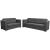 Set canapele, 2 piese, gri închis, material textil  GartenMobel Dekor