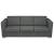Set canapele, 2 piese, gri închis, material textil  GartenMobel Dekor