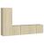 Set de dulapuri TV, 3 piese, stejar sonoma, lemn prelucrat GartenMobel Dekor
