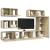 Set dulapuri TV, 6 piese, stejar sonoma, lemn prelucrat GartenMobel Dekor