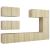 Set dulapuri TV, 6 piese, stejar sonoma, lemn prelucrat GartenMobel Dekor