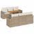 Set canapele de grădină, 7 piese, cu perne, bej, poliratan GartenMobel Dekor