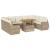 Set canapele de grădină cu perne, 10 piese, bej, poliratan GartenMobel Dekor