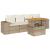 Set canapele de grădină cu perne, 5 piese, bej, poliratan GartenMobel Dekor