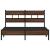 Cadru pat fără saltea stejar maro 150x200 cm lemn prelucrat GartenMobel Dekor
