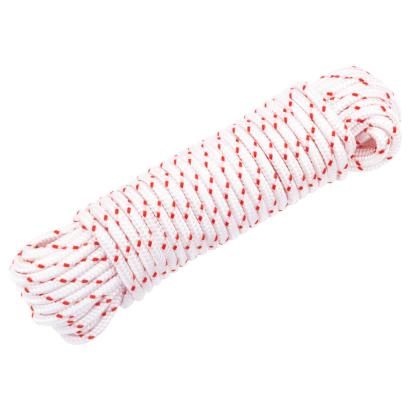 Cablu de pornire cu tragere, alb și roșu Ø4 mm 10 m nailon GartenMobel Dekor