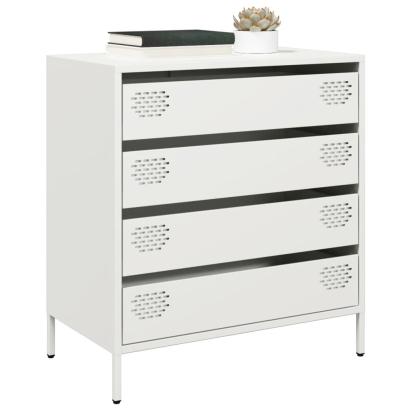 Dulap, alb, 68x39x73,5 cm, oțel laminat la rece GartenMobel Dekor