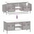 Dulap TV, alb, 101,5x39x43,5 cm, oțel laminat la rece GartenMobel Dekor