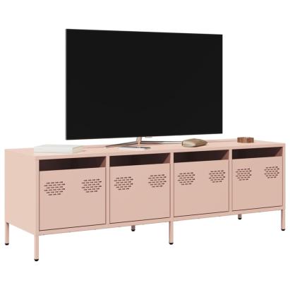 Dulap TV, roz, 135x39x43,5 cm, oțel laminat la rece GartenMobel Dekor