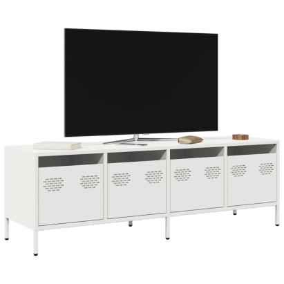 Dulap TV, alb, 135x39x43,5 cm, oțel laminat la rece GartenMobel Dekor