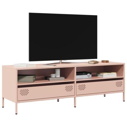 Dulap TV, roz, 135x39x43,5 cm, oțel laminat la rece GartenMobel Dekor