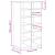 Pantofar, Lemn vechi, 54x34x100,5 cm, lemn compozit GartenMobel Dekor