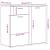 Dulap, stejar artizanal, 80x36x75 cm, lemn prelucrat GartenMobel Dekor