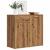 Dulap, stejar artizanal, 80x36x75 cm, lemn prelucrat GartenMobel Dekor