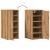 Pantofar, stejar artizanal, 32x35x70 cm lemn prelucrat GartenMobel Dekor