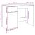 Birou, lemn vechi, 100x50x75 cm, lemn prelucrat GartenMobel Dekor