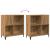 Dulap discuri stejar artizanal 84,5x38x89 cm lemn prelucrat GartenMobel Dekor