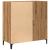 Dulap discuri stejar artizanal 84,5x38x89 cm lemn prelucrat GartenMobel Dekor