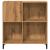 Dulap discuri stejar artizanal 84,5x38x89 cm lemn prelucrat GartenMobel Dekor