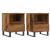 Noptiere, 2 buc., lemn vechi, 40x35x50 cm, lemn prelucrat GartenMobel Dekor