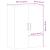 Dulap montat pe perete lemn vechi 69,5x34x90 cm lemn prelucrat GartenMobel Dekor