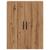 Dulap pe perete stejar artizanal, 69,5x34x90 cm, lemn prelucrat GartenMobel Dekor