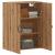 Dulap pe perete stejar artizanal, 69,5x34x90 cm, lemn prelucrat GartenMobel Dekor
