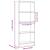Bibliotecă, alb extralucios, 60x24x143 cm, lemn prelucrat GartenMobel Dekor