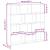 Raft cubic perete cu 12 compartimente gri beton lemn prelucrat GartenMobel Dekor