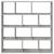 Raft cubic perete cu 12 compartimente gri beton lemn prelucrat GartenMobel Dekor
